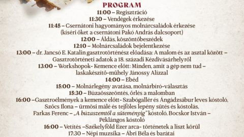 Molnártalálkozó lesz a felsőcsernátoni Malomkertben