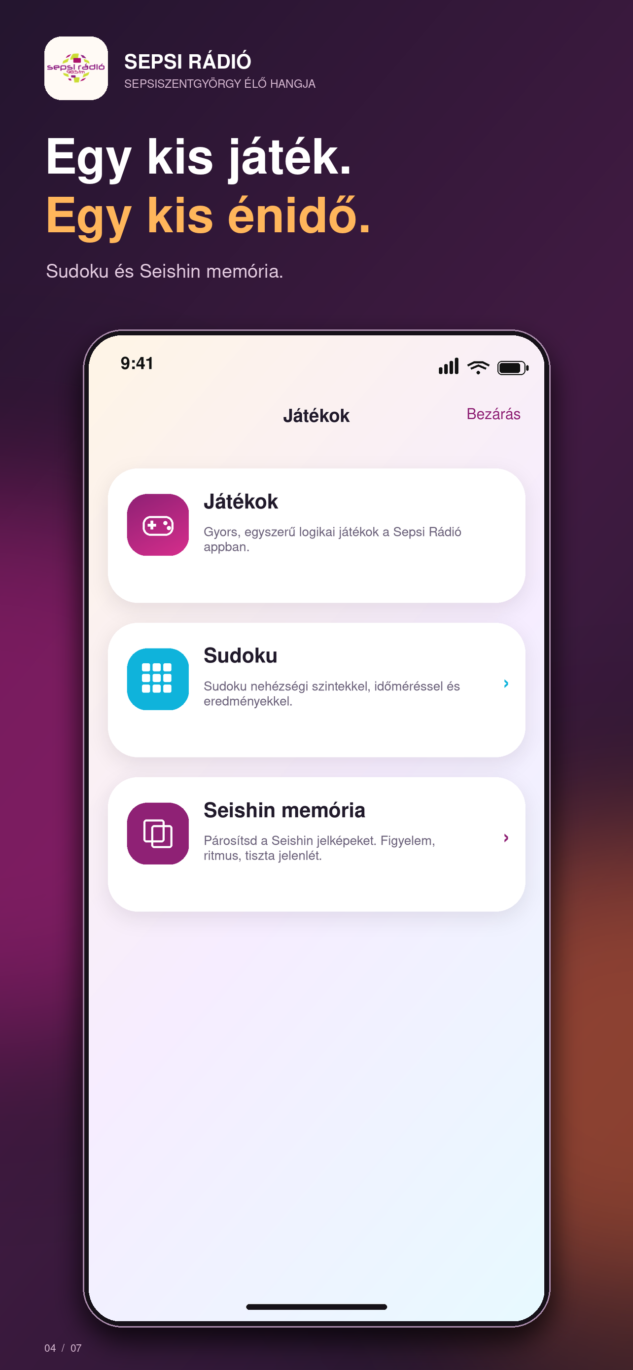 Játék és kikapcsolódás