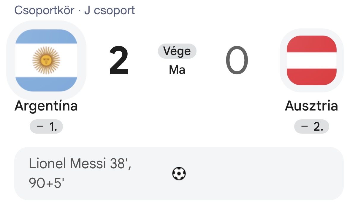 Messi új világbajnoki rekordot állított fel