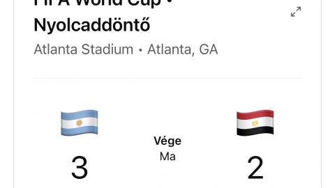 Argentína óriási fordítással jutott a negyeddöntőbe