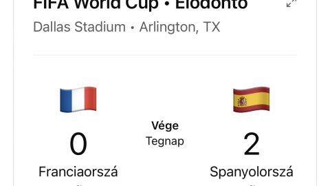 Spanyolország magabiztos játékkal jutott a világbajnoki döntőbe