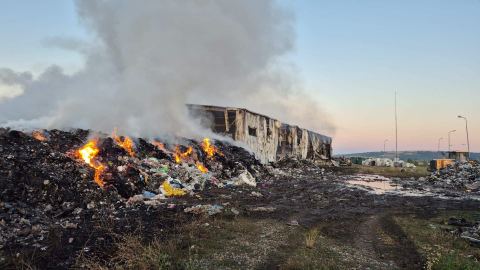 Egymillió eurós kár a lécfalvi hulladékválogatónál