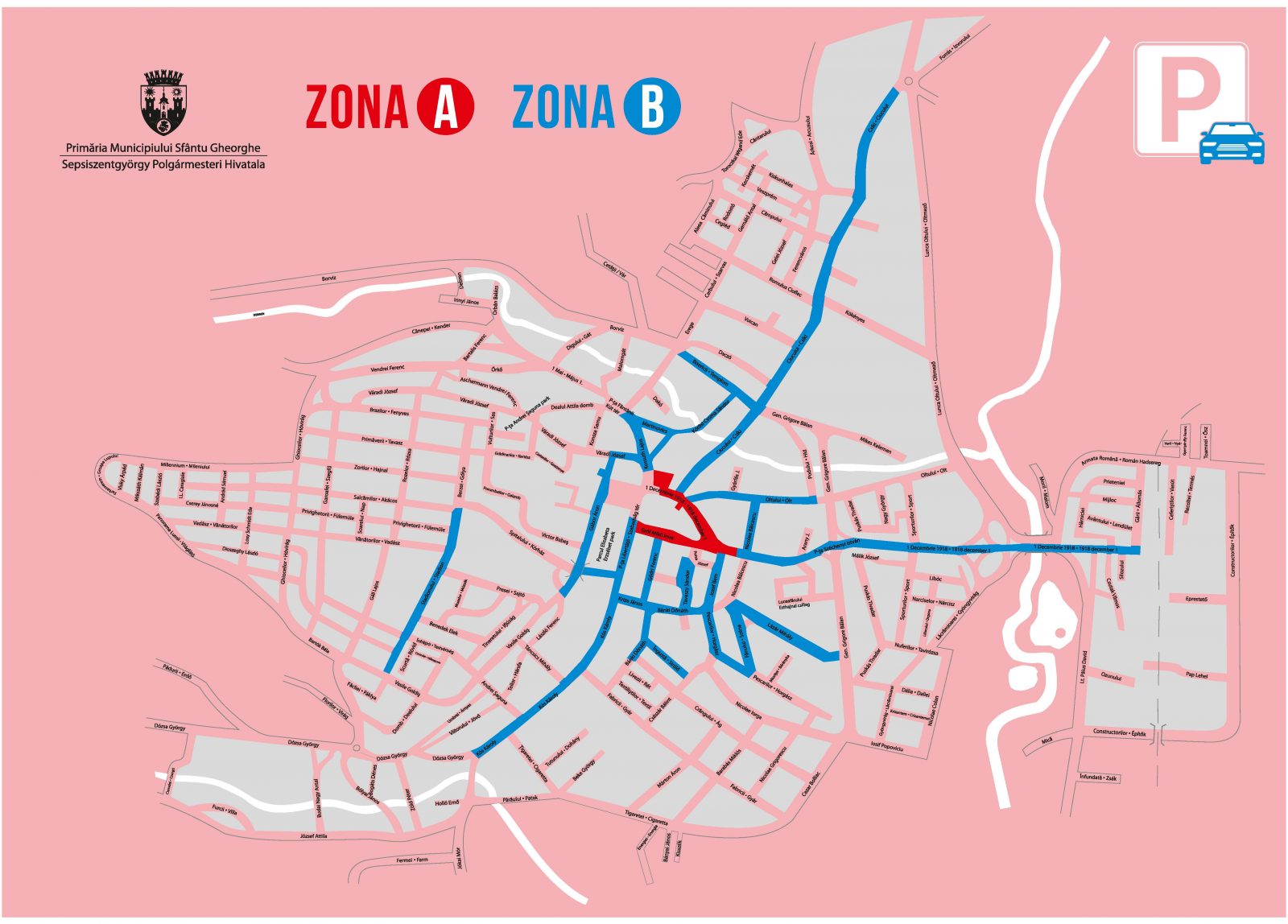 Változnak a parkolási szabályok Sepsiszentgyörgyön