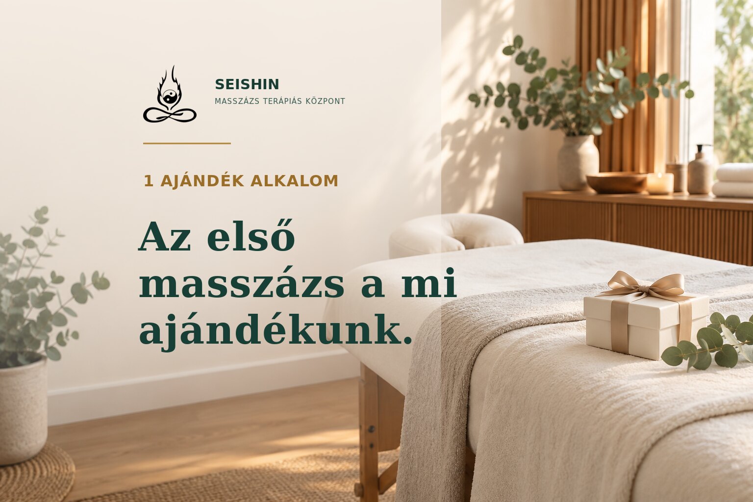 Ajándék masszázs új vendégeknek